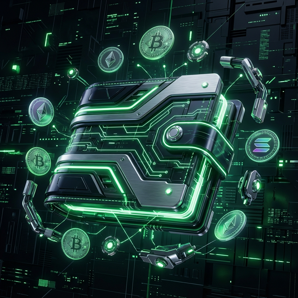 RapidUSDT Wallet Interface 3D Render